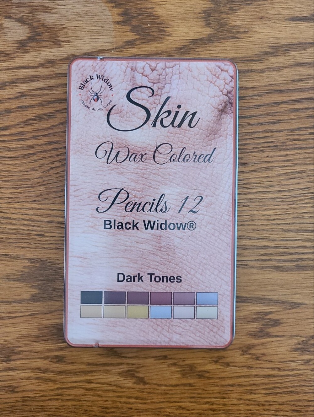 Black Widow Skin Tone Colored Pencils
